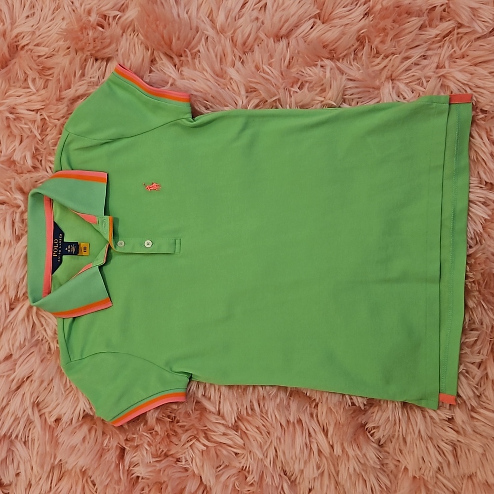 Ralph Lauren RLX Girls Golf Performance Polo Shirt Size M (8-10)